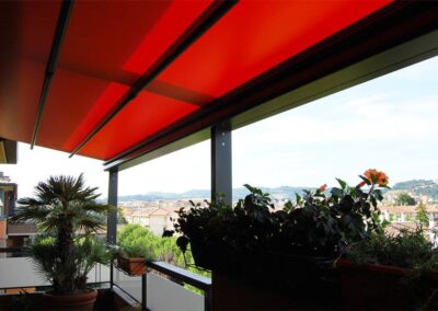 Pergolato in un attico